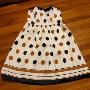 The Limited Womens Polka Dot Strapless Party Dress, Sz 6
